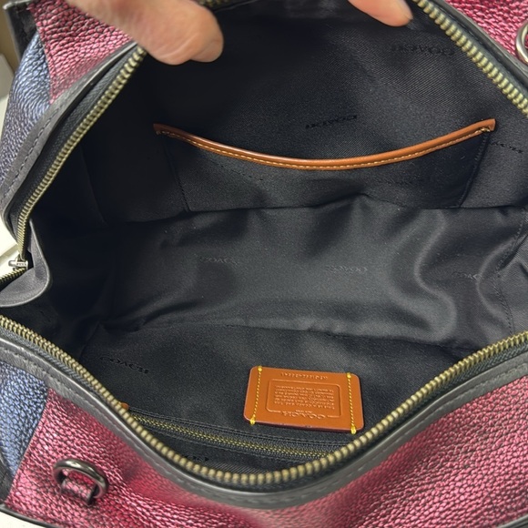 Coach Metallic Dreamer Colourblock Satchel Handbag - Picture 10 of 16